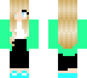 blond green girl