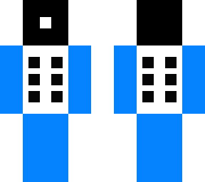 blue, white and black guy
