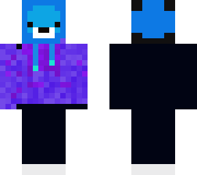 blue bear in hoodie