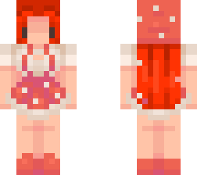 chibi red haired mushroom girl edit