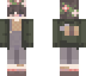 chill flower person