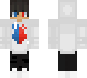 cool dude with a red and blue fire hood
