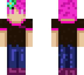 everyday pink boy but actually a girl hence the flower