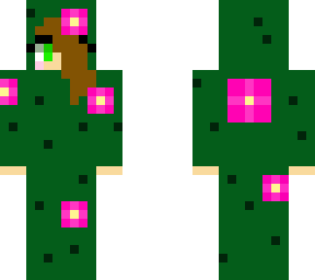 girl in a flowering cacti onsie