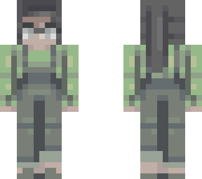 girl with overalls