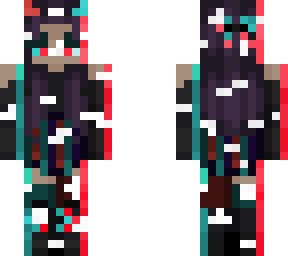 glitched devil girl
