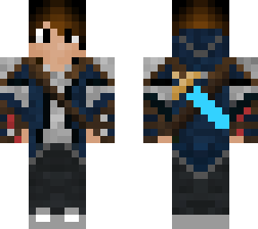 hunter with diamond sword.