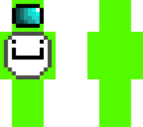 lime among us character with a dream merch