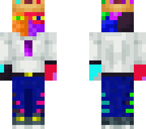 multi coloured skin with paint