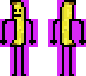 purple banana stick figure