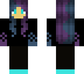 purple-blue girl