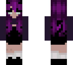 purple demon girl