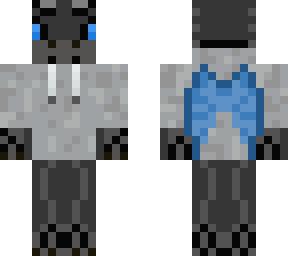 skyblock blue dragon w/ hoodie