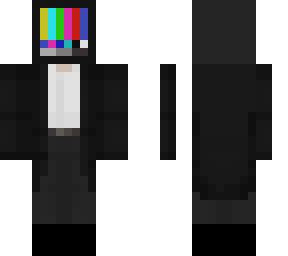 tv head with blazer