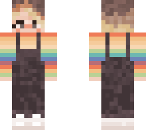 vintage rainbow overalls :)
