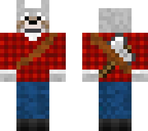 wolf lumberjack