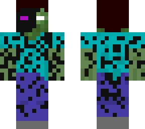 zombie, herobrine and enderman in one