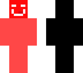 black and  red