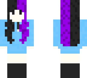 black/purple hair girl