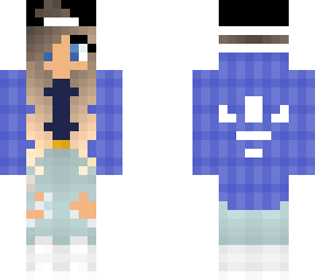 blue adidas girl