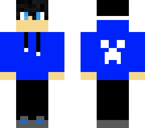 blue creeper hoodie