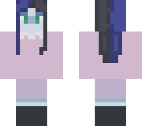 blue skinned  girl :d