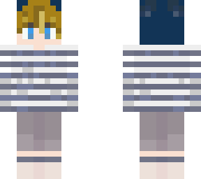 blue striped boy