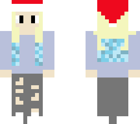 christmas blonde to blue skin