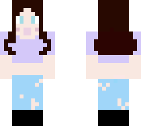 cute dark haired blue eyed girl