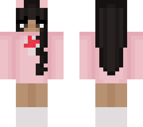 cute mushroom girl with pink shirt