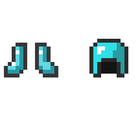 daimond boots and helmet