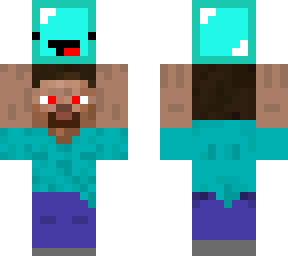 evil steve took skeppys head