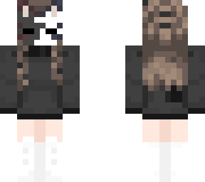 girl with custom kitsune mask