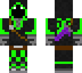 green bbh with purple sword