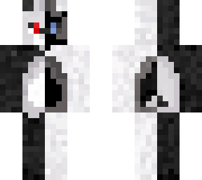 half and half panda