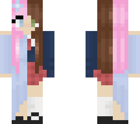half nerdy school girl half cotton candy princess //request//