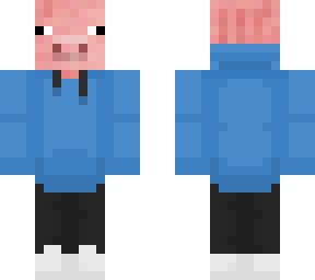 pig in blue