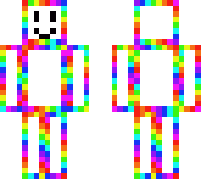 rainbow boii (my first ever skin) yaay