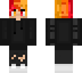 slime human black outfit