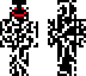 white-black creepy joker