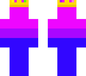 bi flag with crown
