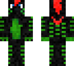 black and green wolf