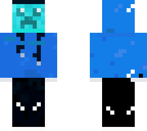 blue creeperman hoodie