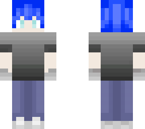 blue hair boy