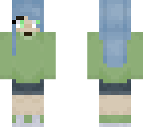 blue haired girl