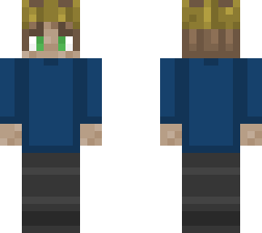 blue jacket with crown (effect)