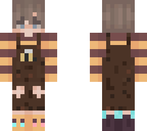 brown dungarees
