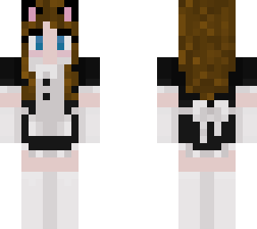 catgirl maid brown hair