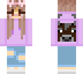 cow hoodie but updated now woahh
