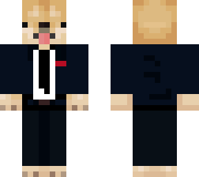 dog in a tux